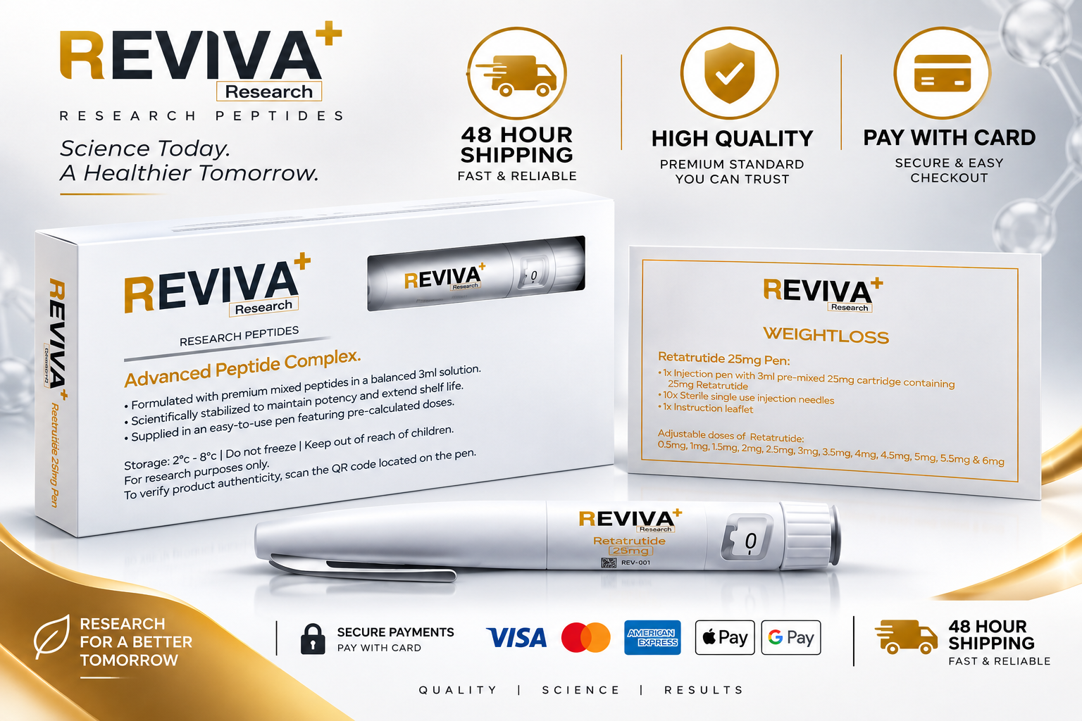 REVIVA+ Retatrutide 25 mg Pen