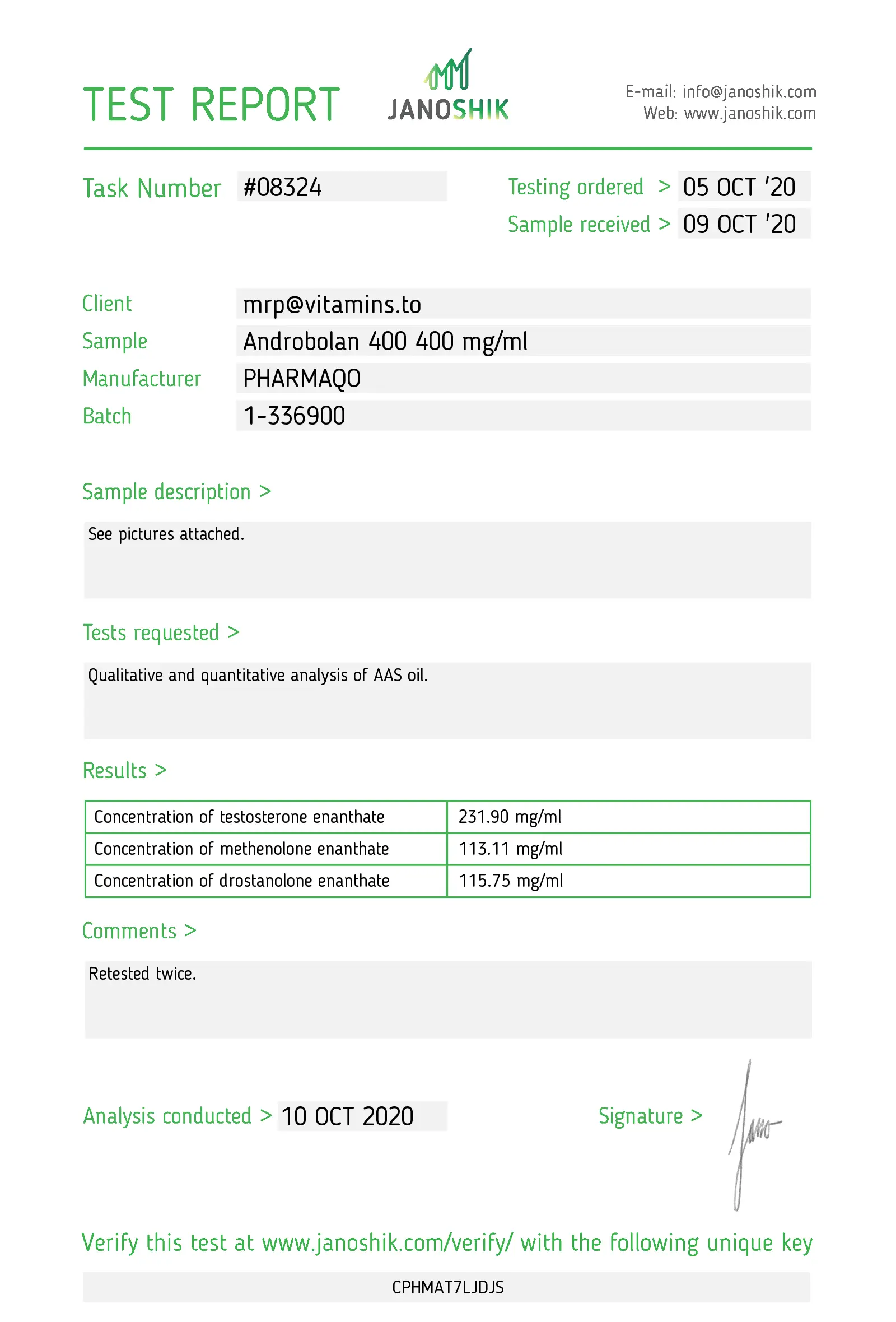 Androbolan 400 - Pharmaqo Labs image 2
