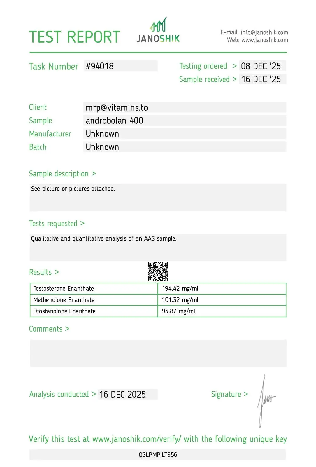 Androbolan 400 - Pharmaqo Labs image 3
