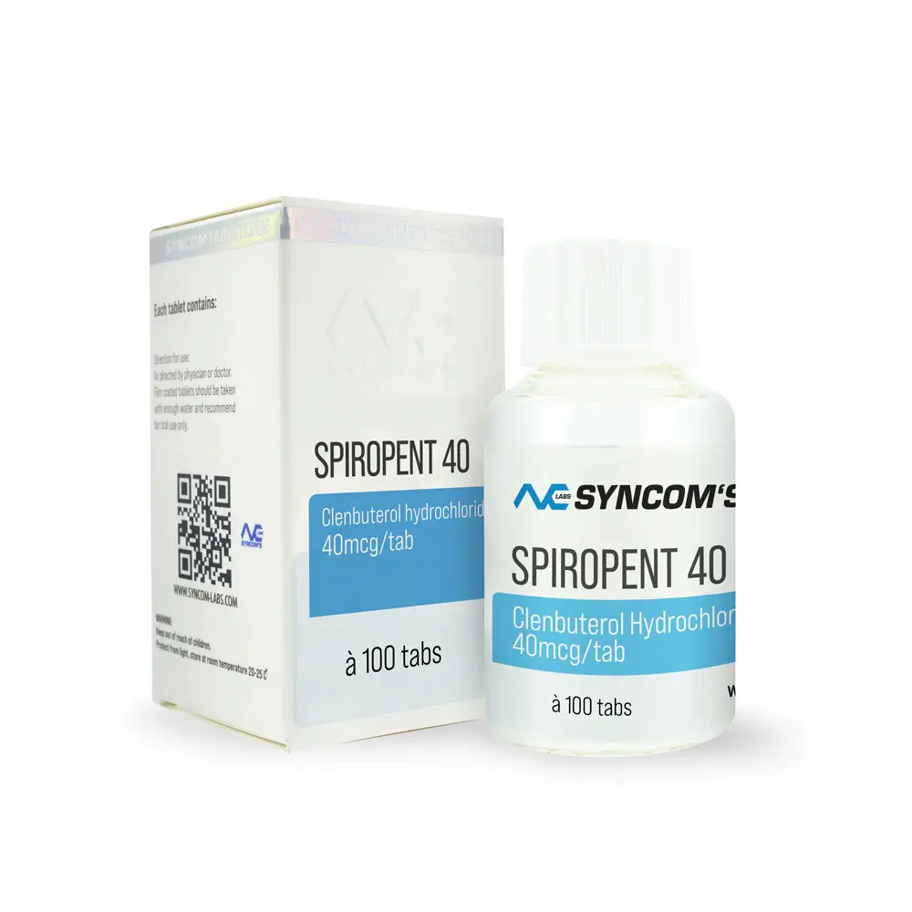 Clenbuterol - Spiropent [40mcg/100tabs] | Syncom Labs