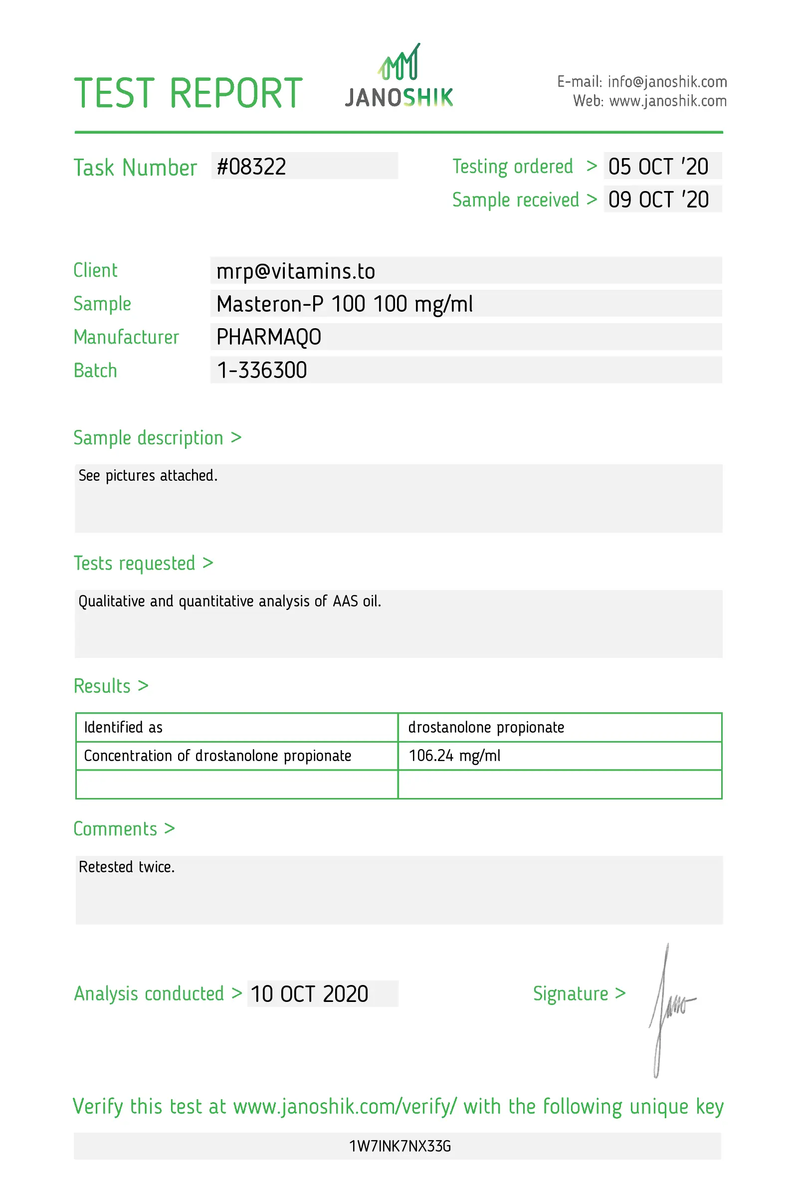 Drostanolone-P 100 - Pharmaqo Labs image 2