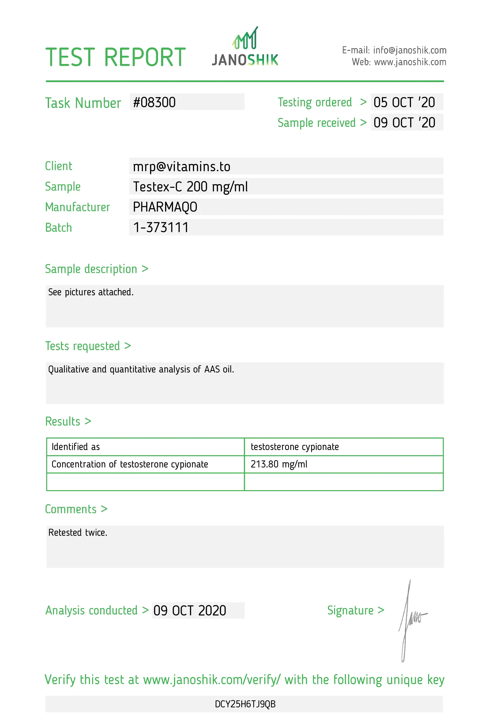 Testosterone-C 200 - Pharmaqo Labs image 3