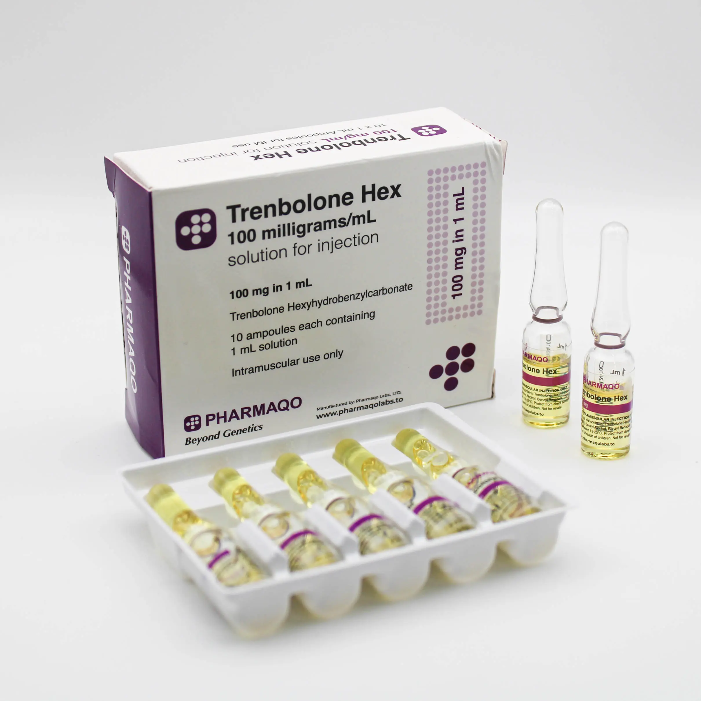 Trenbolone Hex 100mg - PharmaQo Labs [Amps]