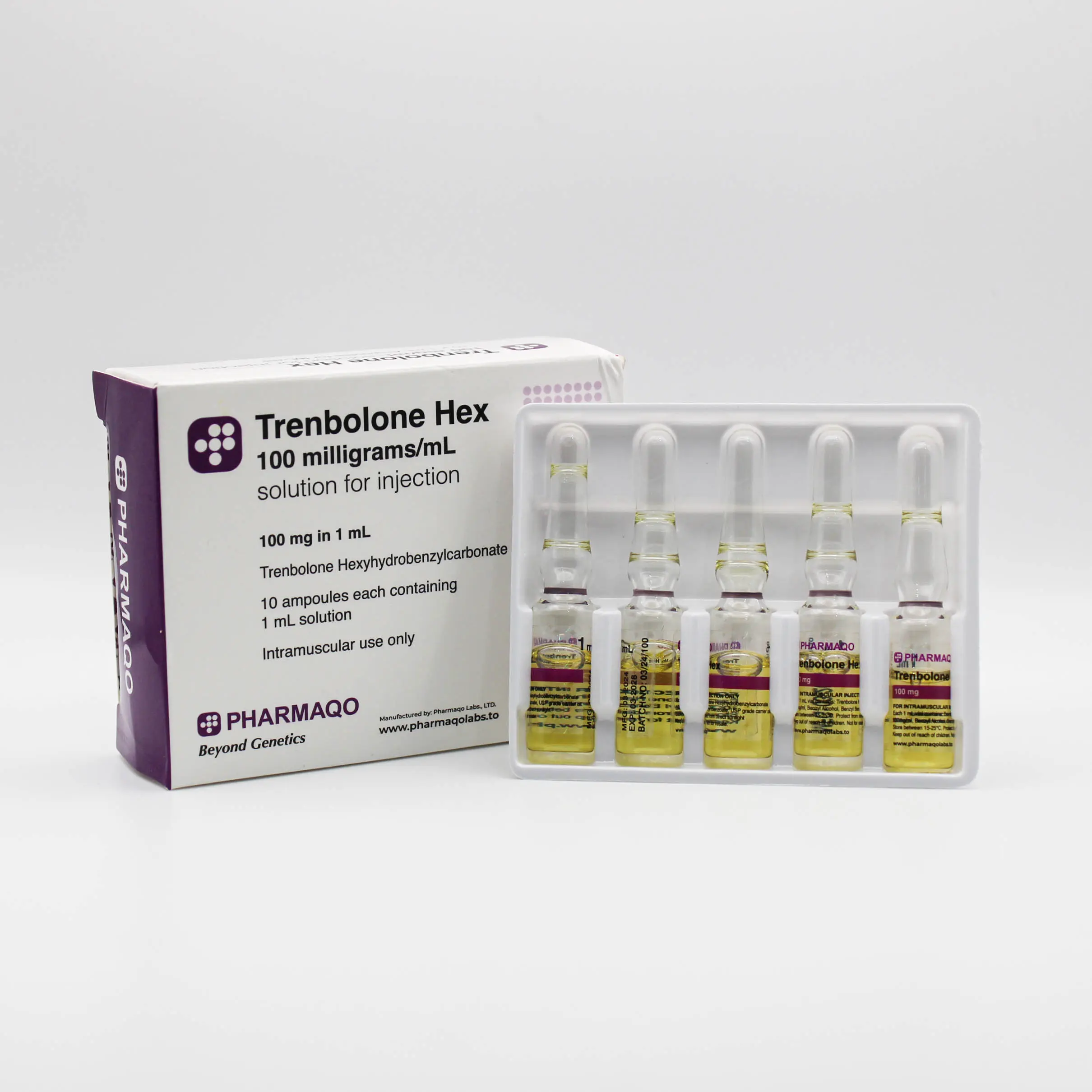 Trenbolone Hex 100mg - PharmaQo Labs [Amps] image 4