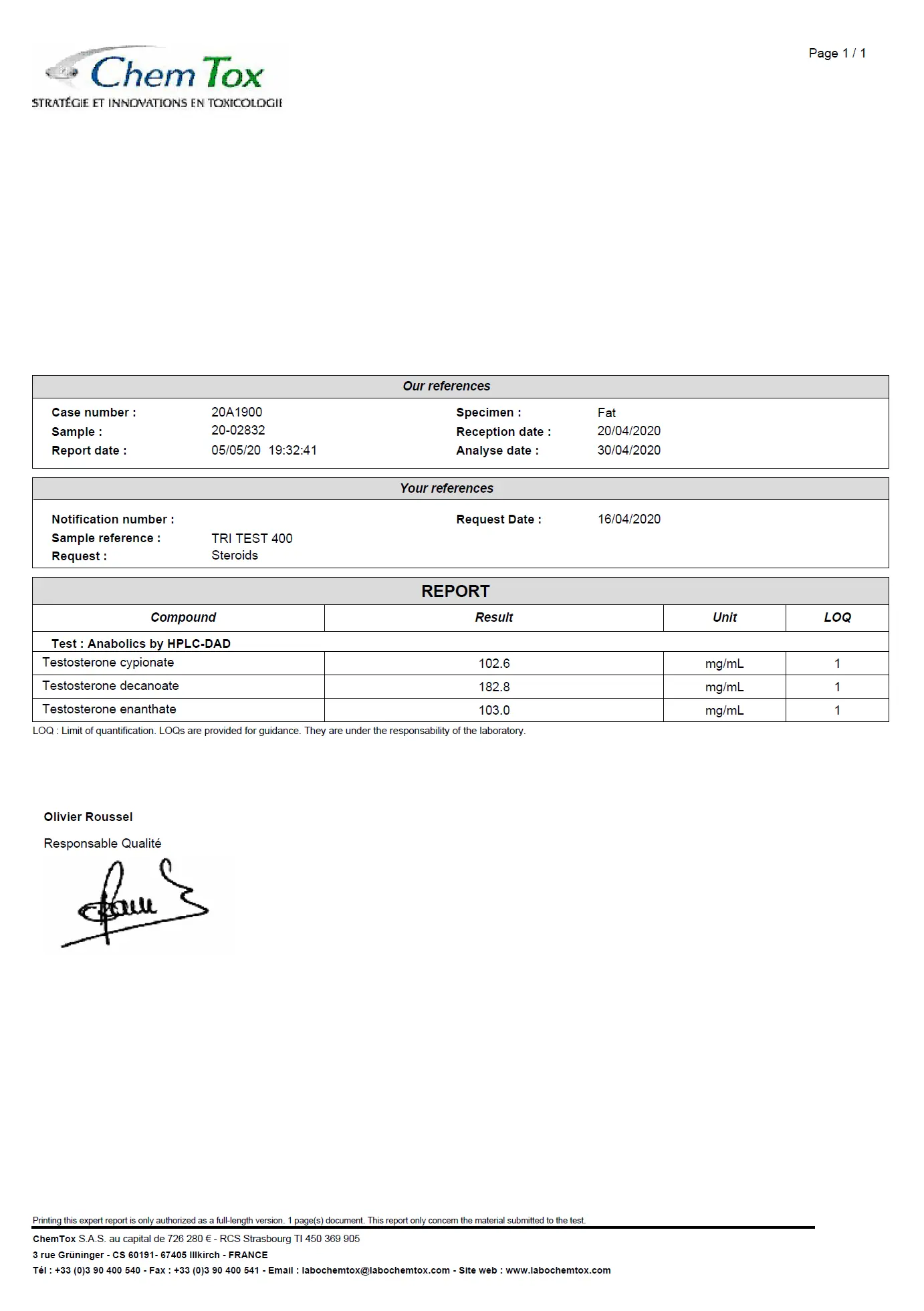 Tri-Ester Test 400 - Pharmaqo Labs image 3